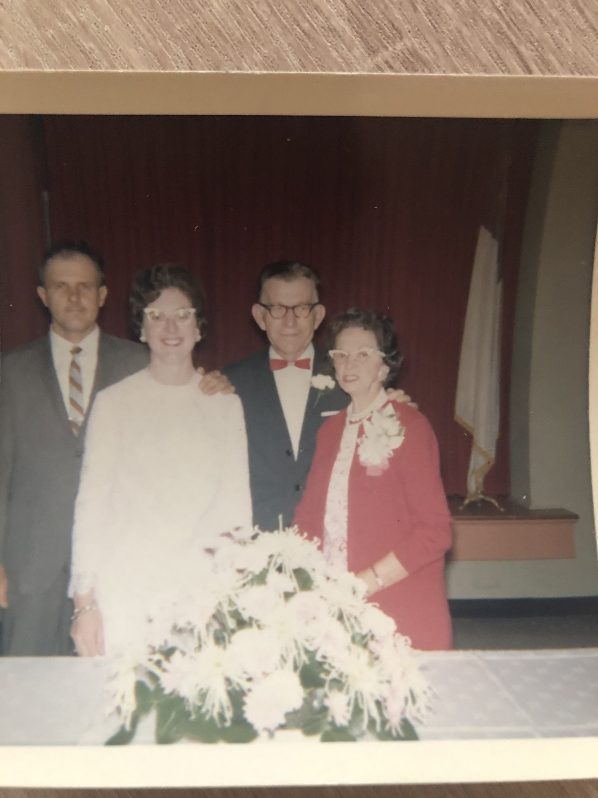 Dick and Maureen Hann with Beulah and Richard Kauffman, circa 1969