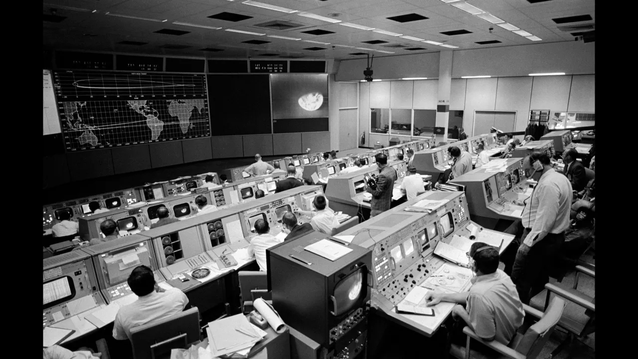 NASA Mission Control during Apollo 11, 1969